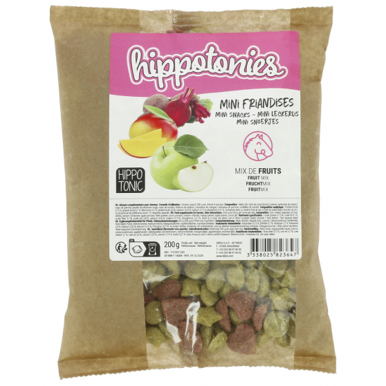 Mini friandises Hippo-tonic Hippotonies - Mix de fruits Mini friandises Hippo-tonic Hippotonies - Mix de fruits