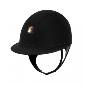 Samshield Miss Shield 2.0 Shadowmatt Reithelm mit Roségold-Emblem