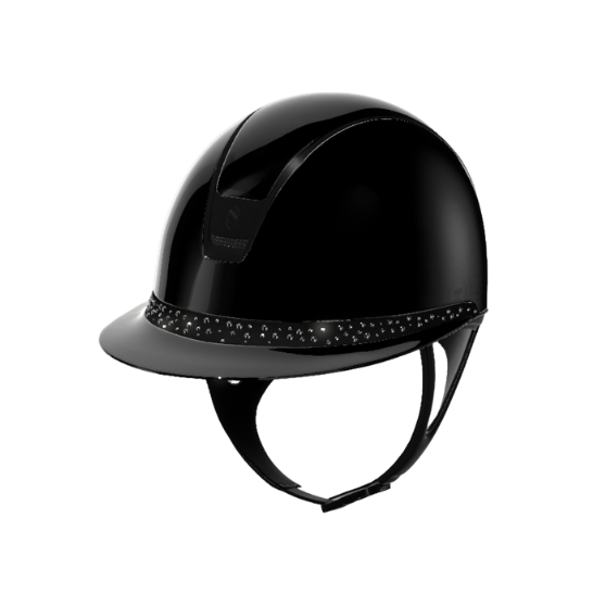 Casque Samshield Miss Shield 2.0 Shadowglossy bande frontale pearl