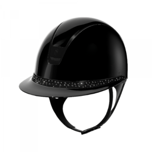 Casque Samshield Miss Shield 2.0 Shadowglossy bande frontale pearl