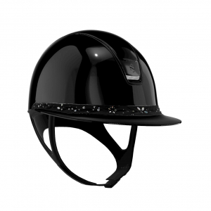 Samshield Miss Shield 2.0 Shadowglossy Helmet with black Flower front band