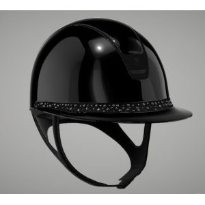 Casque Samshield Miss Shield 2.0 Shadowglossy bande frontale pearl