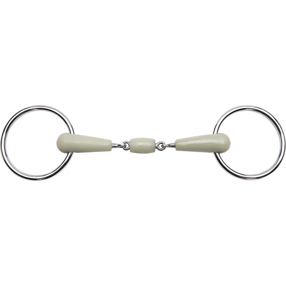 Feeling Flexi double-jointed ring snaffle