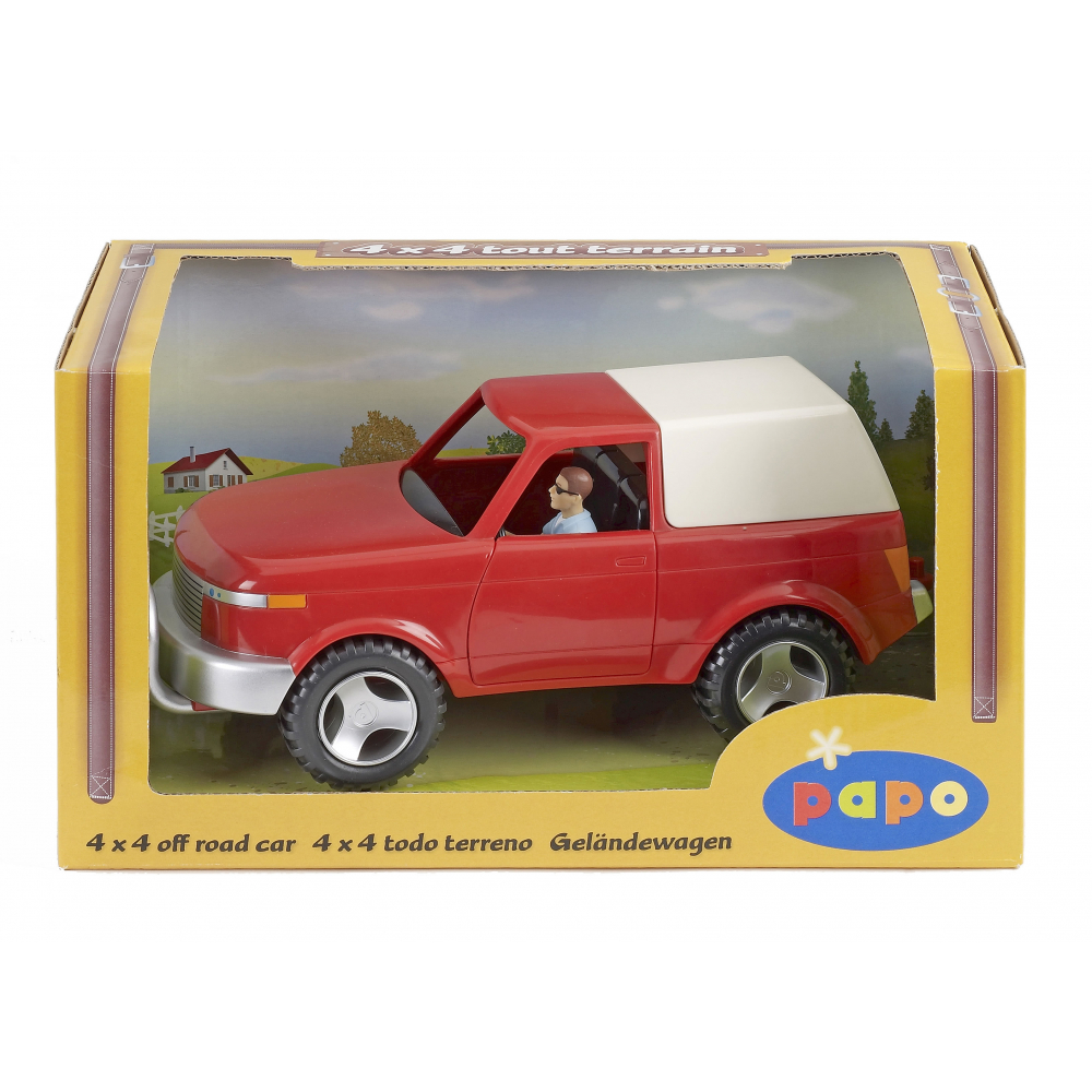 Papo 4X4 off road vehicle and driver