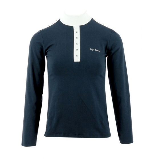 EQUITHÈME Shine competition polo shirt, long sleeves