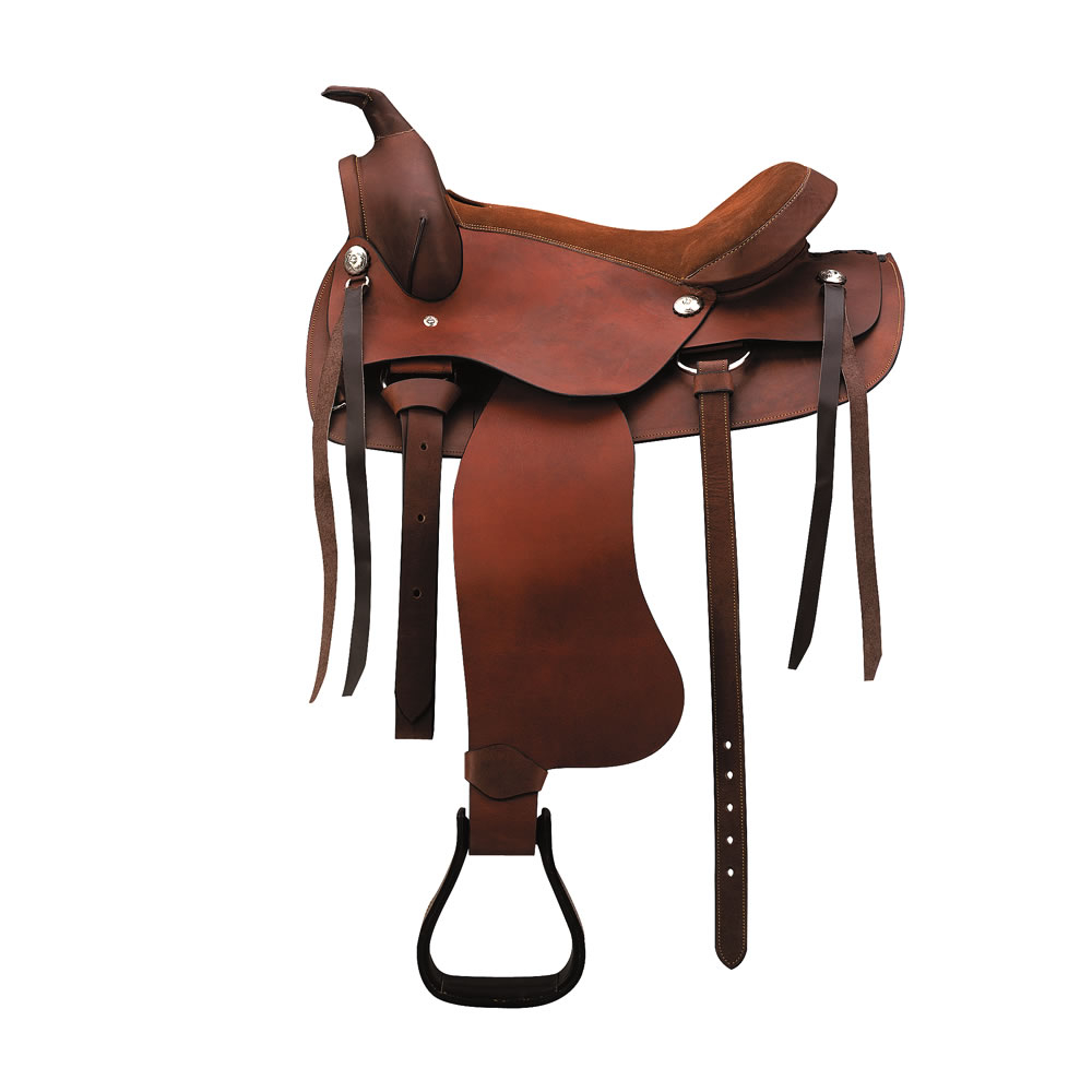 Western saddle, smooth leather RANDOL'S - western saddles - PADD