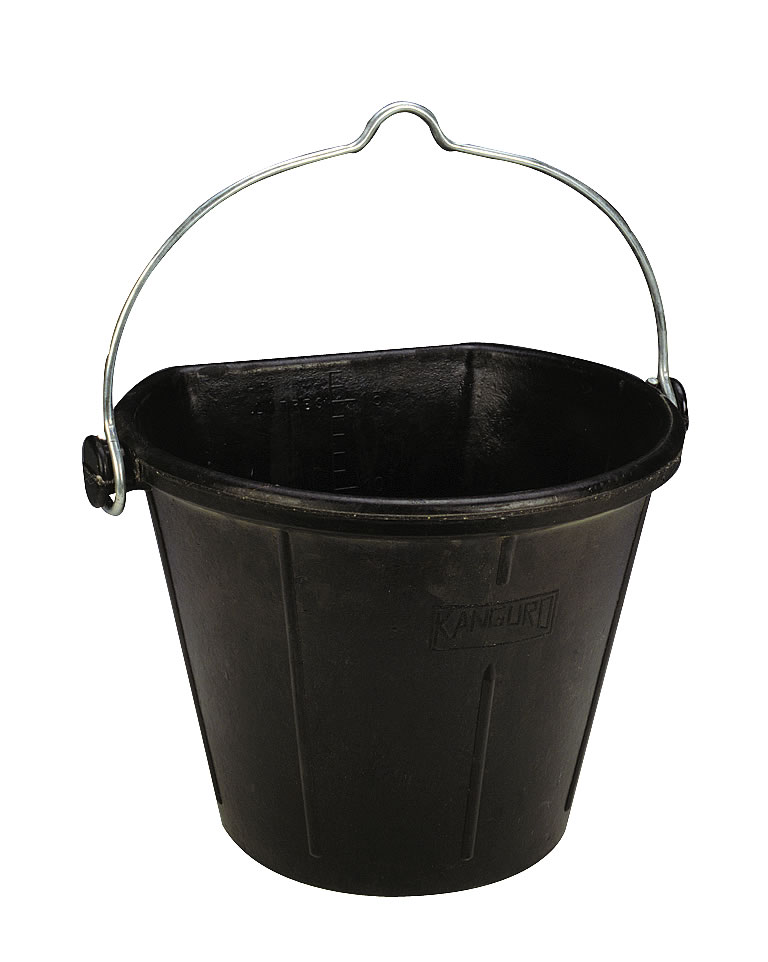 New NS6 Rubber Bucket With Spiced Rope 8 Litre Heavy Duty 