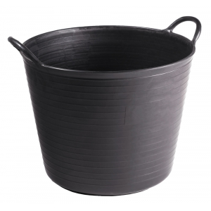 Plastic bucket with handles