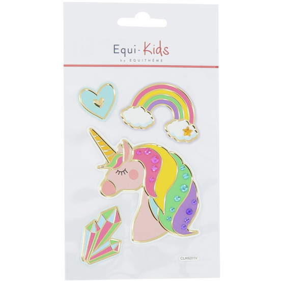 Stickers Equi-Kids Relief Licorne + Strass