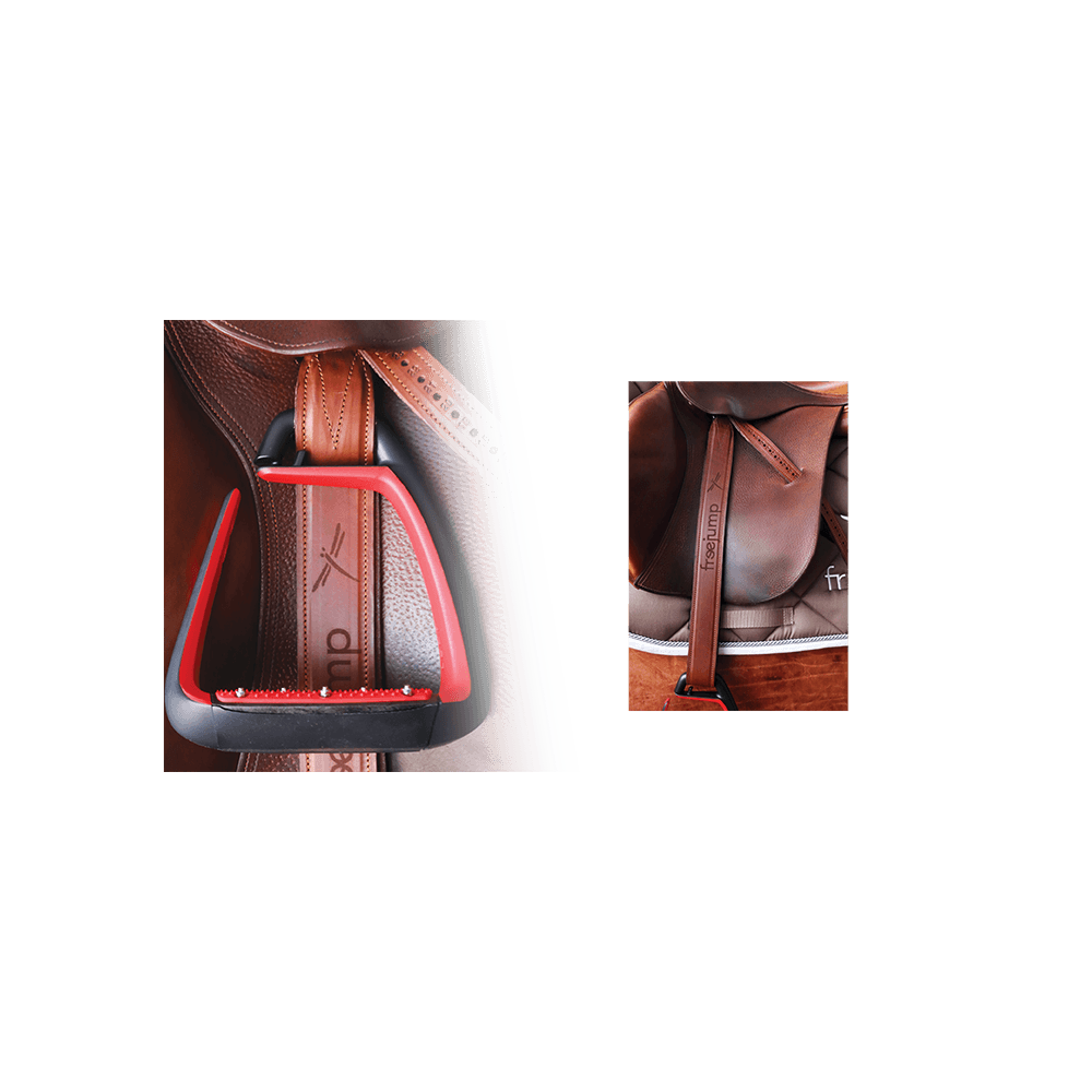 Freejump Classic Wide stirrups leathers stirrup straps PADD