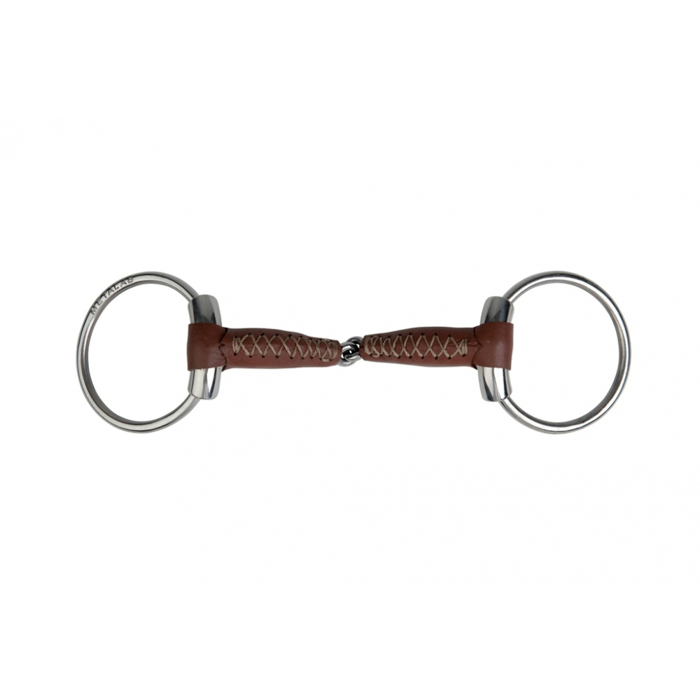 Metalab Pincheless Leather Loose Ring Snaffle