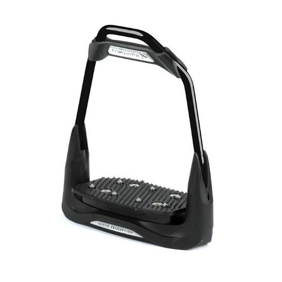 Freejump Air'S Full Black Straight Stirrup