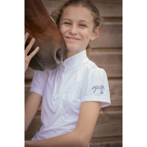 Polo de concours Pénélope Moon mesh - Enfant