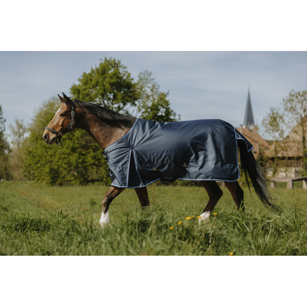 Chemise D'Extérieur Imperméable Pour Cheval Riding World | Taille 5.3, Polyester 300D, Doublure Polycoton - Noir
